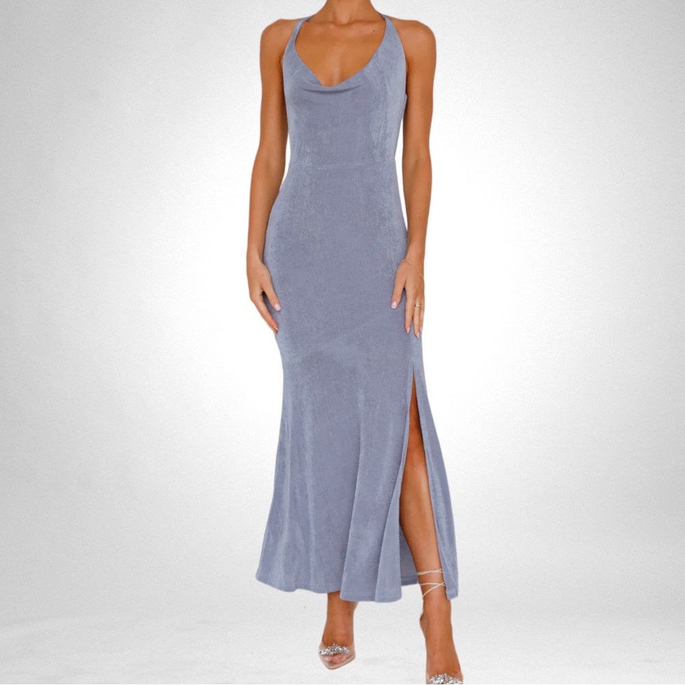 NEW Hello Molly New Dusk Maxi Dress Blue SZ 6